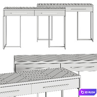 Dutchbone Class Console Tables 3D Model Vray, Corona