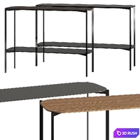 Kendo Mobiliario Exo Console Tables 3D Model Vray, Corona