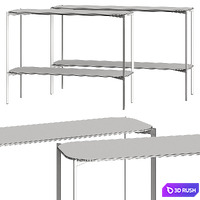 Kendo Mobiliario Exo Console Tables 3D Model Vray, Corona