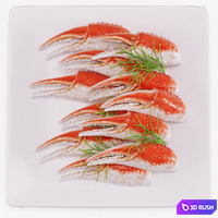 Crab dish 3D Model Corona