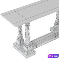 Console table Eichholtz Walford 3D Model Corona