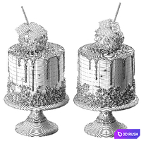 Caramel apple 3D Model Vray