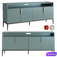 Dantone Home Metropolitan Media Console 3D Model Vray, Corona
