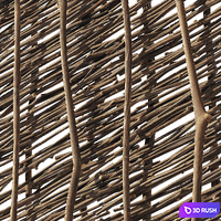 Ceiling wicker branch crooked / Braided ceiling from crooked branches 3D Model Vray