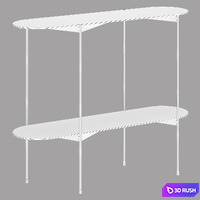 Metal console OBLONE, LA REDOUTE INTERIEURS 3D Model Corona