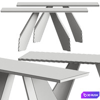 Bonaldo Origami Console Tables 3D Model Vray, Corona