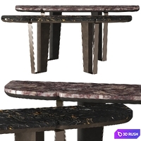 Longhi Keope Console Tables 3D Model Vray, Corona