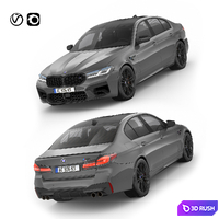 Bmw M5 2021 3D Model Vray, Corona