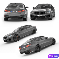 Bmw M5 2021 3D Model Vray, Corona