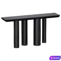 Bomen Black Oak Console Table (Crate and Barrel) 3D Model