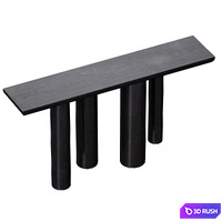 Bomen Black Oak Console Table (Crate and Barrel) 3D Model Vray, Corona