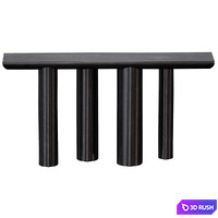Bomen Black Oak Console Table (Crate and Barrel) 3D Model Vray, Corona