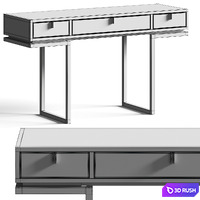 Frato Deville Console Table 3D Model Vray, Corona