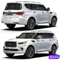 INFINITI_QX80 3D Model Vray