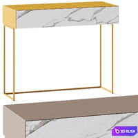 Ronda Design Materika Birdie Console Table 3D Model Vray, Corona