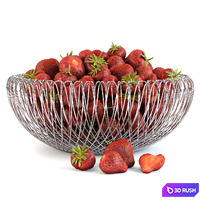 Strawberry 3D Model Vray, Corona