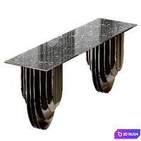 Stripe art III console 3D Model Vray