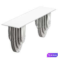Stripe art III console 3D Model Vray