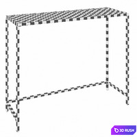 Huxley 39.4 '' Console Table 3D Model Vray, Corona