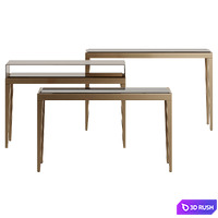 Fendi Dedalo 2022 Metal Console 3D Model Vray, Corona