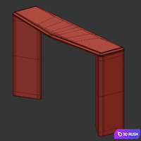 Lepidus console 3D Model Vray, Corona