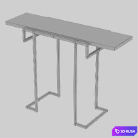 Console Wooden Kors 3D Model Corona