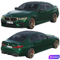 BMW M5 CS 2022 3D Model Corona