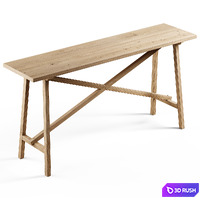 Zara Home - The console is made of recycled wood 3D Model Vray