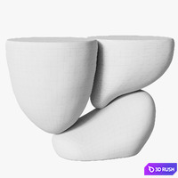 Side table TRES BLACK by Mauro Mori / Circa 3D Model Corona