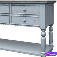 Farmhouse Blues Console 3D Model Corona