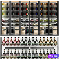 Wine cellar 11 3D Model Vray, Corona