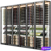 Wine cellar 11 3D Model Vray, Corona