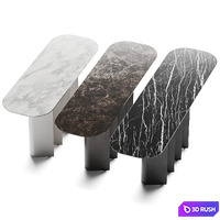 Bonaldo Geometric Console Tables 3D Model Vray, Corona