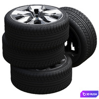 BMW wheels 3D Model Corona