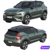 VOLVO XC40 Recharge 2023 3D Model Corona