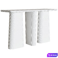 Table Console Kalle Sculptural Oak Console 3D Model Corona