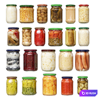 Canned Goods 3D Model Vray, Corona