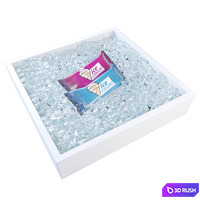 Ice cream in ice cubes 3D Model Corona