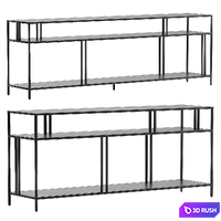 Profile Media Console by West Elm 3D Model Vray, Corona