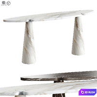 Agapecasa Console Eros Oval 3D Model Vray, Corona