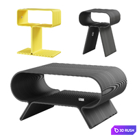 Table set Eburet Styul/NLO/Myshonok 3D Model Corona