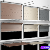 Gates for garage or warehouse 3D Model Vray, Corona
