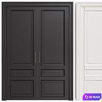 Interior Doors 213. 3D Model Vray, Corona