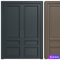 Interior Doors 213. 3D Model Vray, Corona