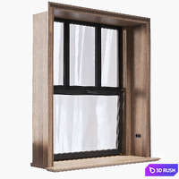 Modern windows 3D Model Vray, Corona