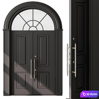 Arched Door - Door Model 75 3D Model Vray, Corona