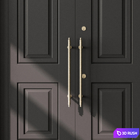 Arched Door - Door Model 75 3D Model Vray, Corona