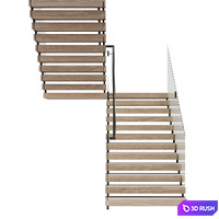 Modern Stairs 3D Model Corona