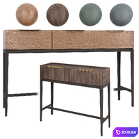 Dantone Home Metropolitan console set 2 3D Model Vray, Corona