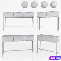 Dantone Home Metropolitan console set 2 3D Model Vray, Corona